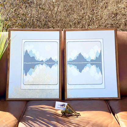 Vintage Pair of Ian Kochberg Signed Numbered Serigraphs