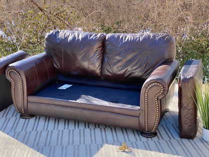 Nice Brown Leather Sofa Couch