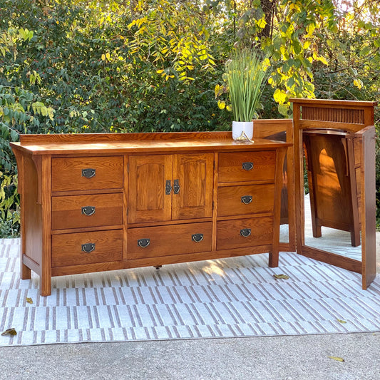 Arts & Crafts Style Kincaid Long Dresser