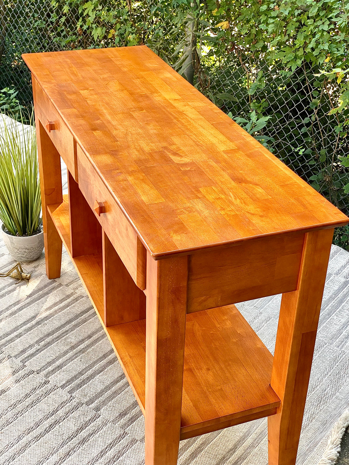 Nice Solid Wood Hallway Sofa Table Credenza