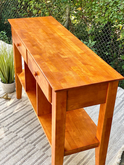 Nice Solid Wood Hallway Sofa Table Credenza