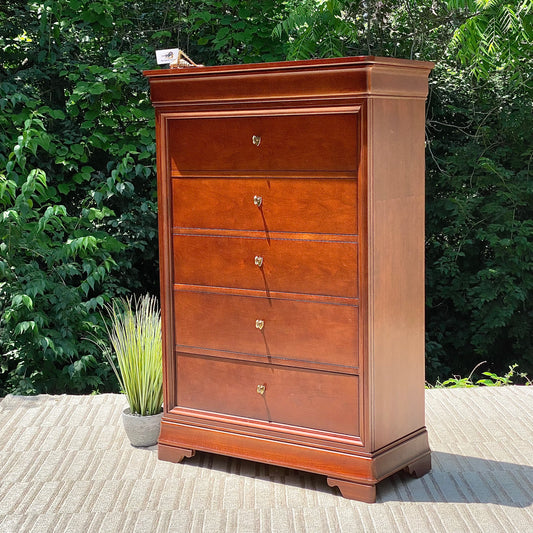 Nice Thomasville Wooden 5 Drawer Highboy Dresser