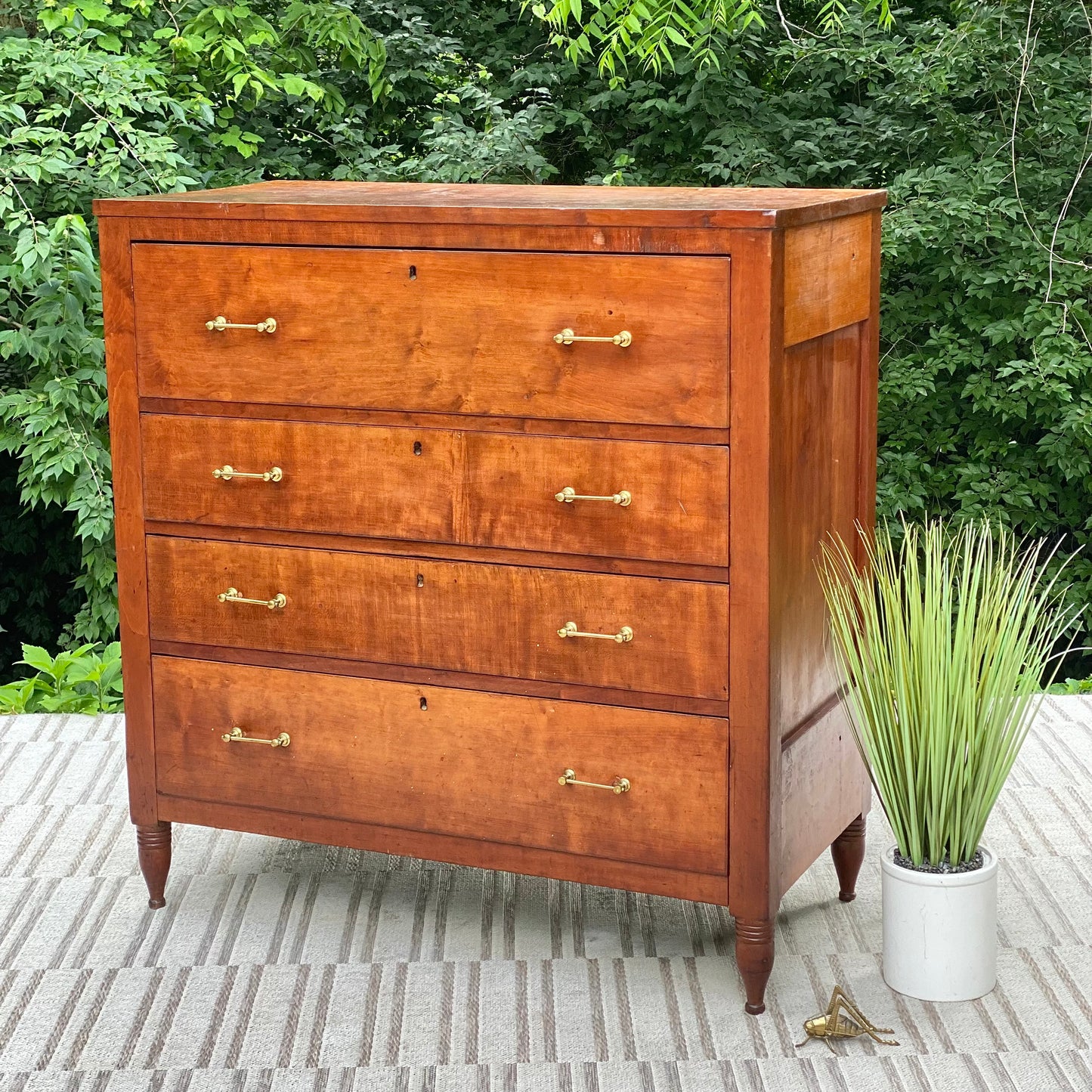 Vintage Solid Cherry 4 Drawer Dresser