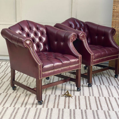 Vintage Pair of Leather Chairs