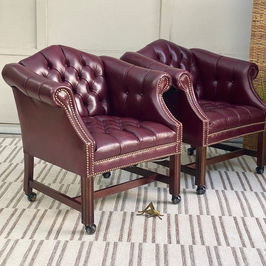 Vintage Pair of Leather Chairs