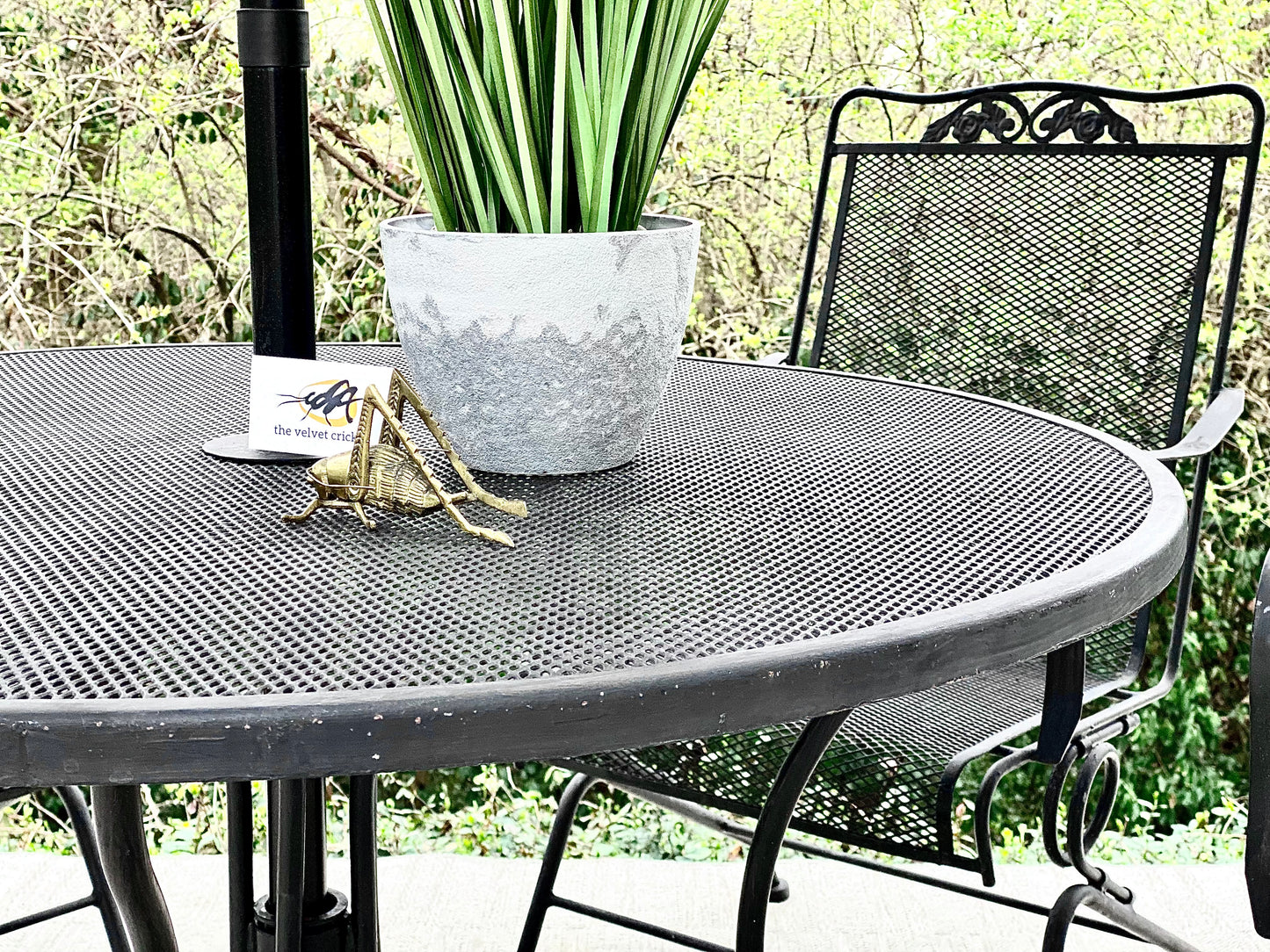 Nice Woodard Style Iron Patio Set