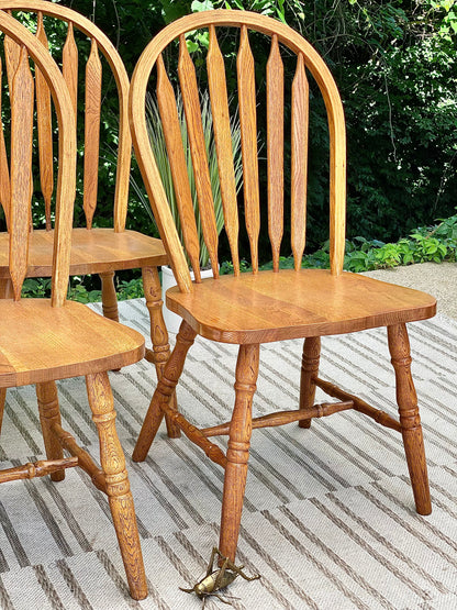 Nice Set of 4 Wood Chairs