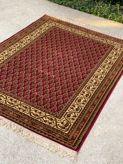 Vintage Franco Belge Area Rug 82” x 56”