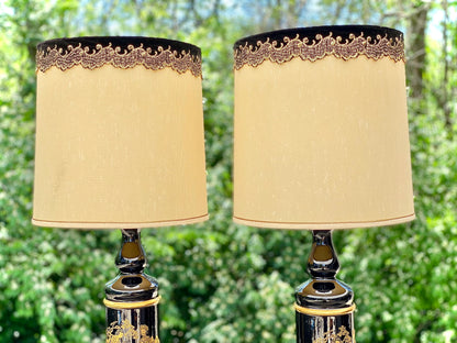 Pair of Mid Century Asian Lamps