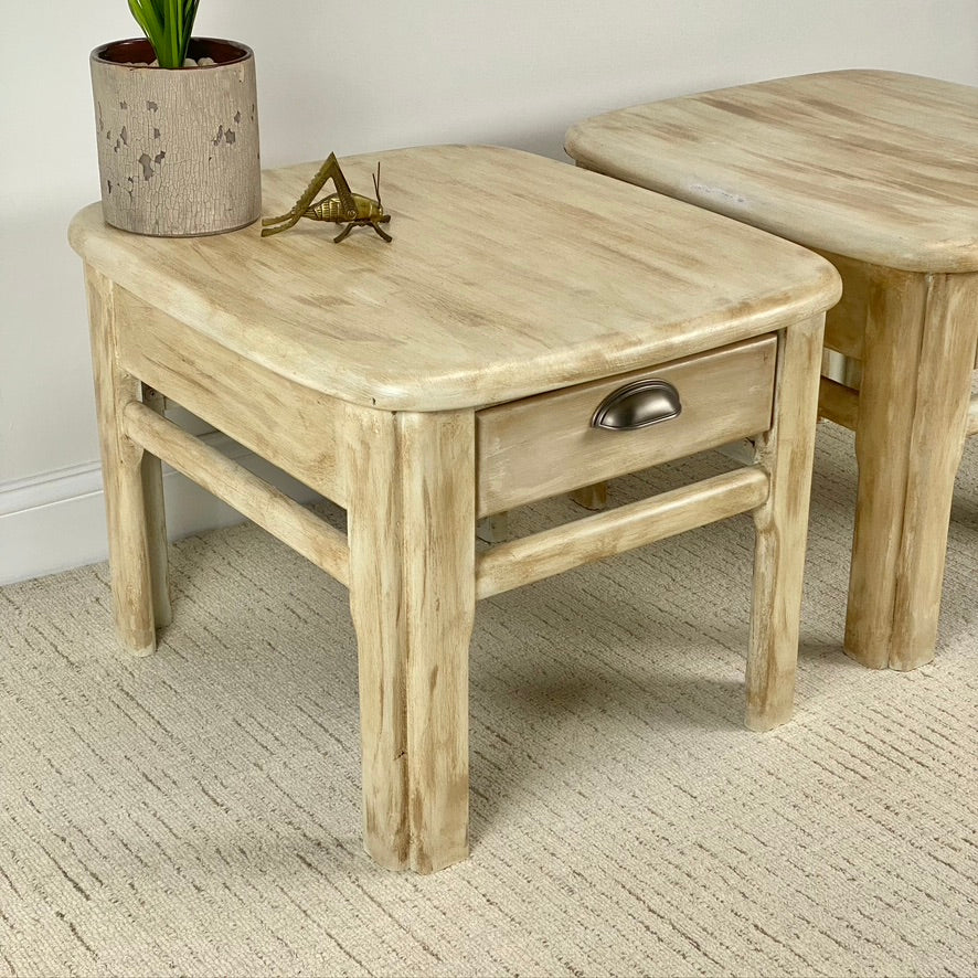 Nice Pair of Solid Wood End Tables