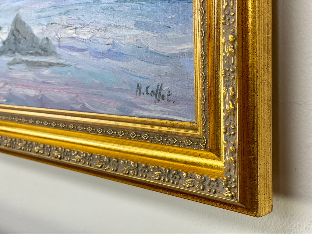 Vintage H. Collet Ocean Oil Painting