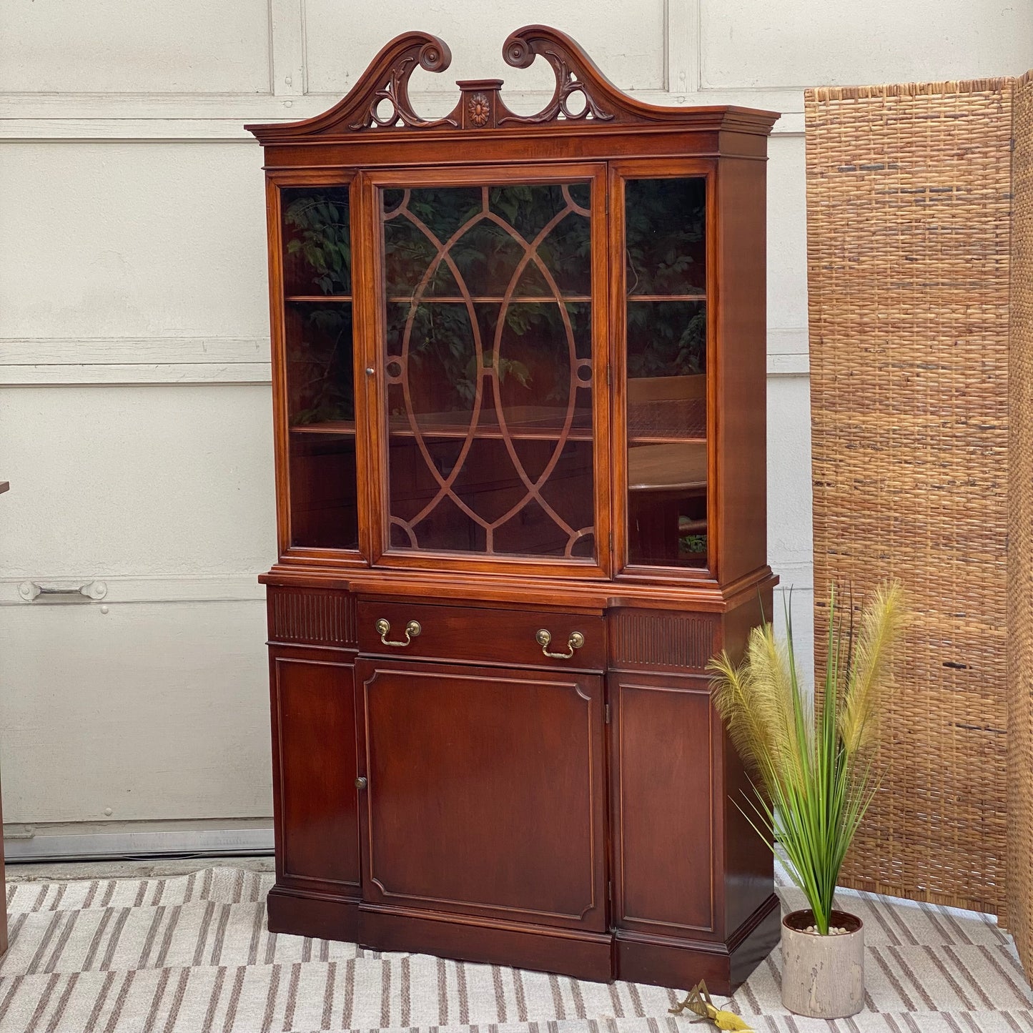 Vintage Mahogany Dining Room Hutch