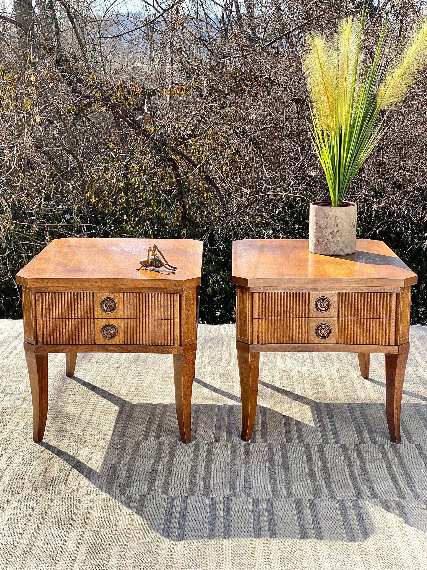 Vintage Mid Century Hammary Side End Tables