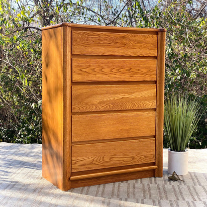 Nice Webb Wooden 5 Drawer Highboy Dresser