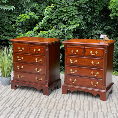 Beautiful Pair of Wooden Lexington Nightstands