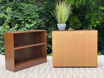 Pair of Vintage Wooden Hale Bookshelves