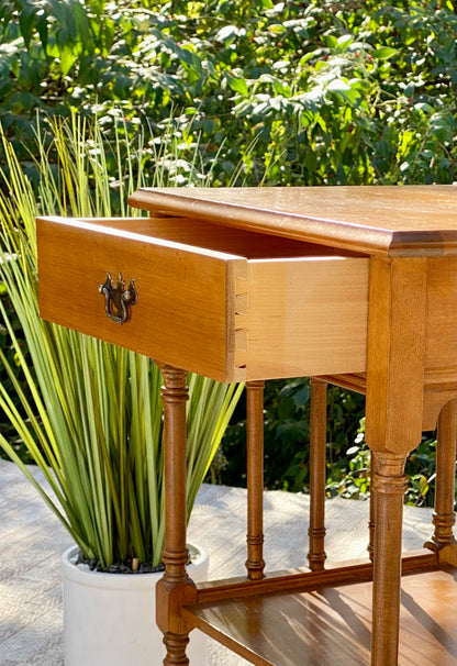 Vintage Wooden Maple Side Table