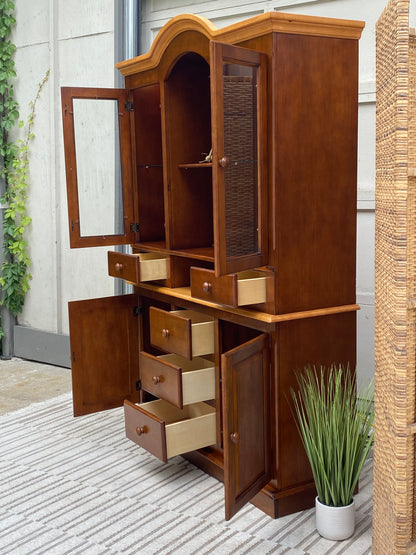 Modern 2 Tone Wooden Hutch