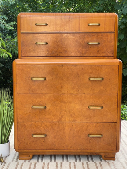 Vintage Art Deco 5 Drawer Dresser