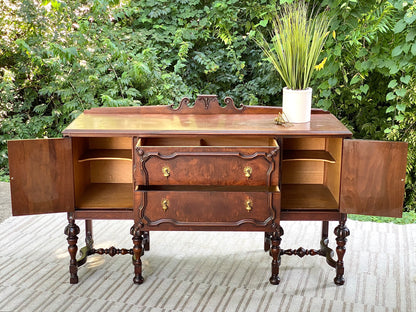 Vintage Tell City Mahogany Credenza Buffet