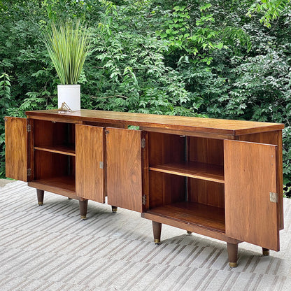 Vintage MCM Walnut Credenza