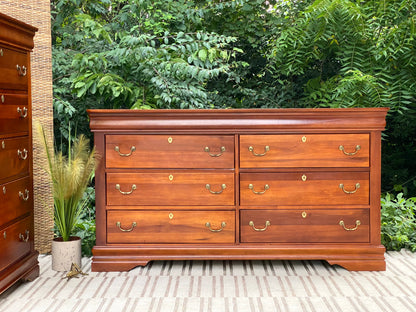 Modern Wooden 6 Drawer Dresser