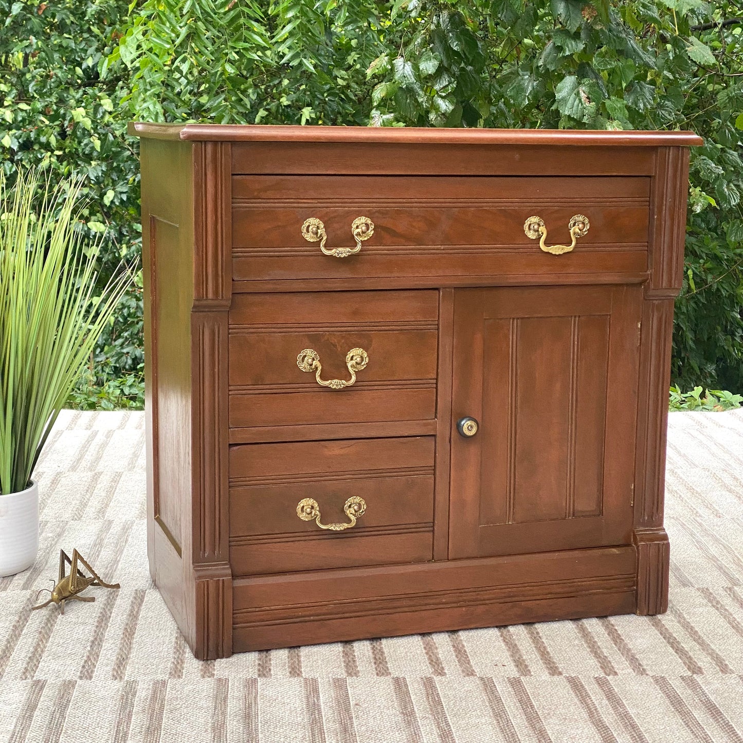 Vintage Wooden Dry Sink Cabinet