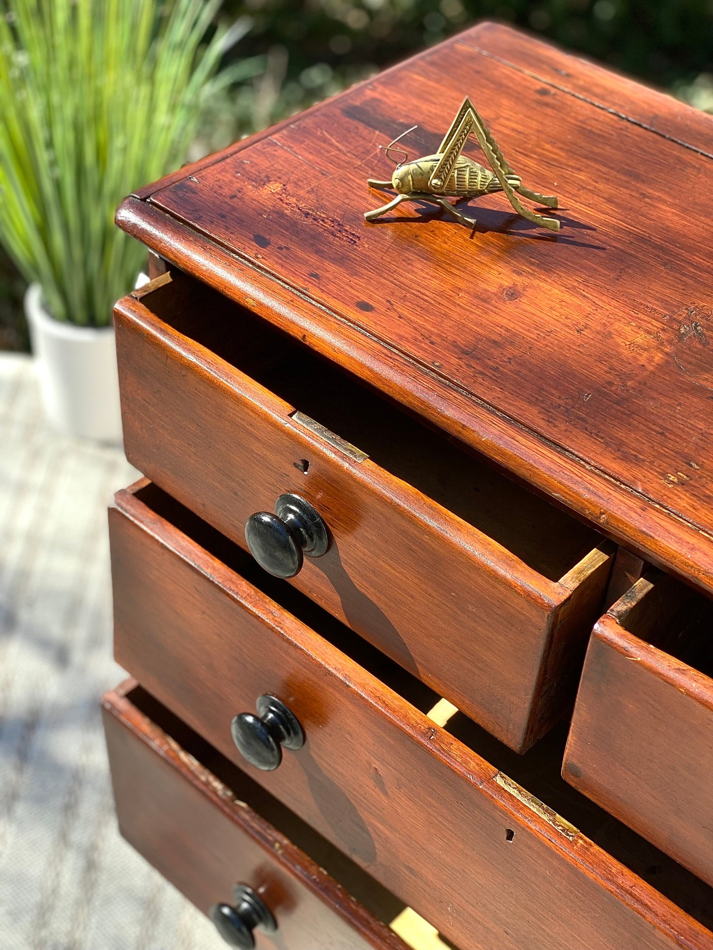 Antique Primitive Pine Chest of Drawers