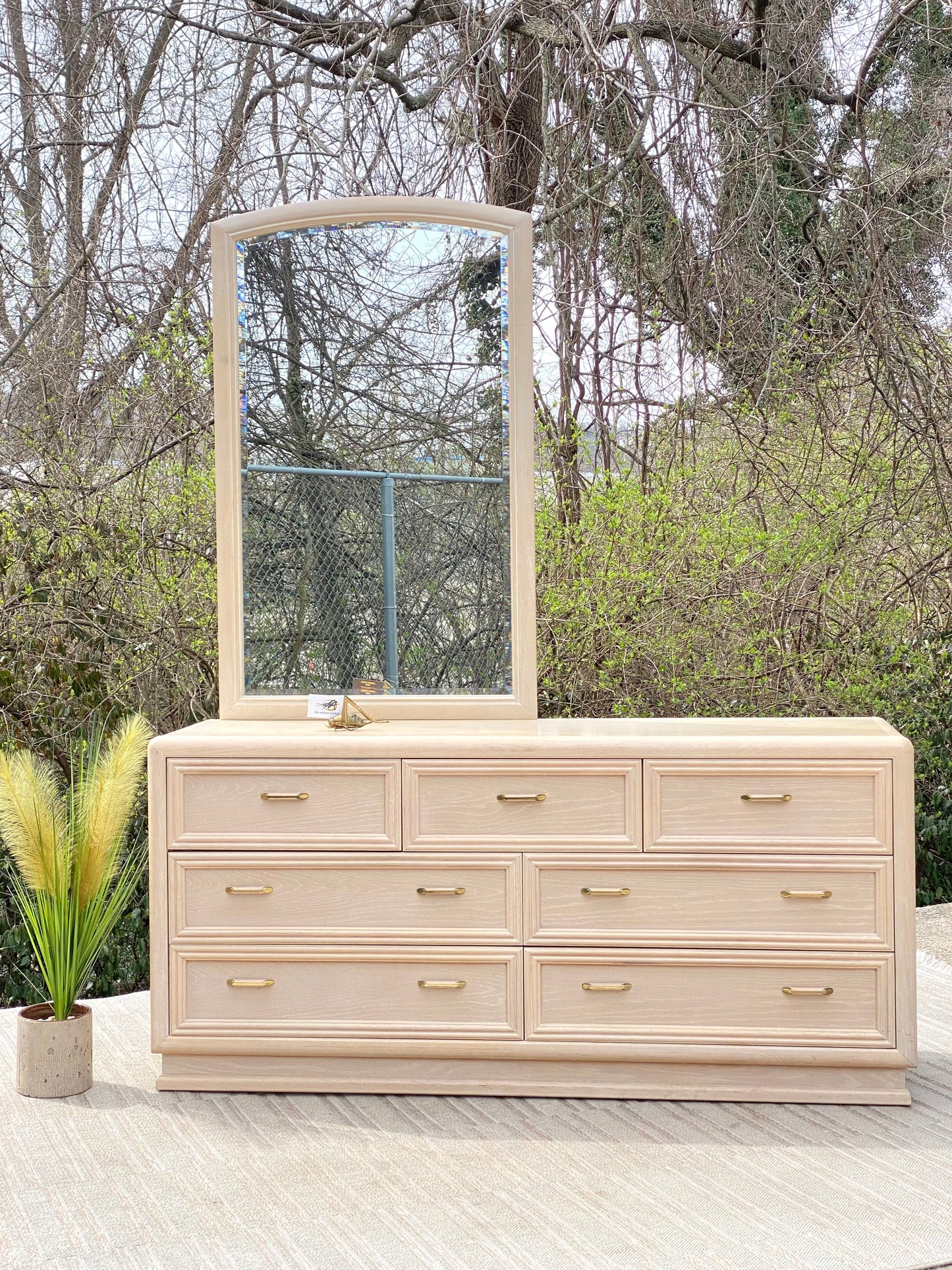 Vintage Thomasville 7 Drawer Lowboy Dresser