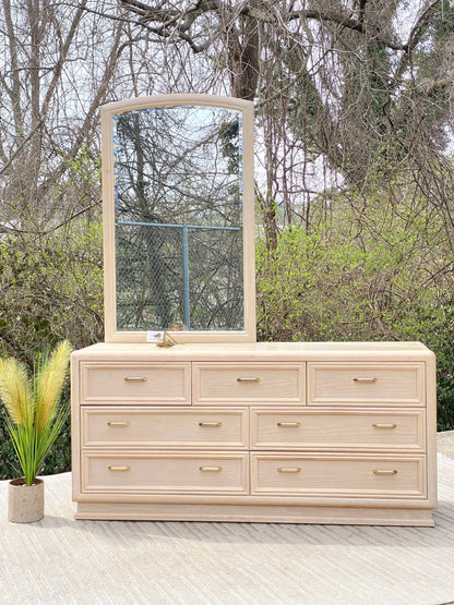 Vintage Thomasville 7 Drawer Lowboy Dresser