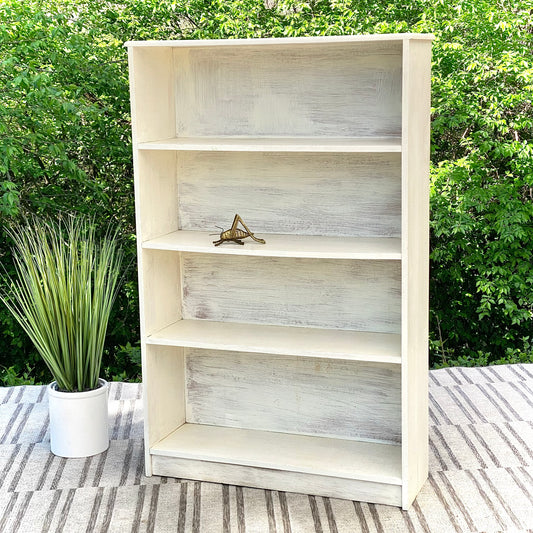Vintage Painted Pine Bookshelf