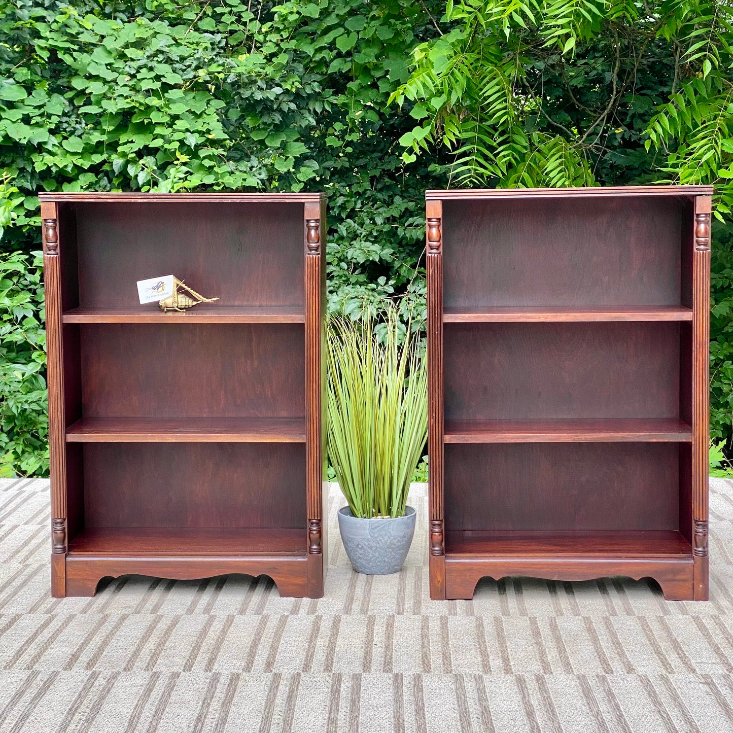 Vintage Pair of Mahogany Bookcases