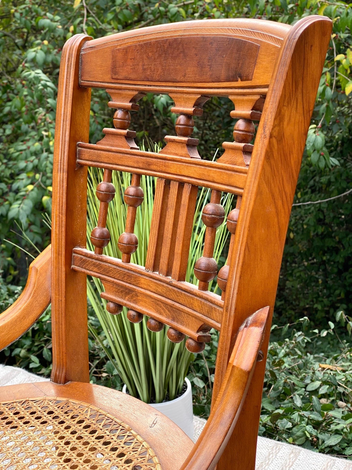 Vintage Eastlake Birds Eye Maple Chairs