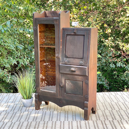 Vintage Wooden Display Cabinet