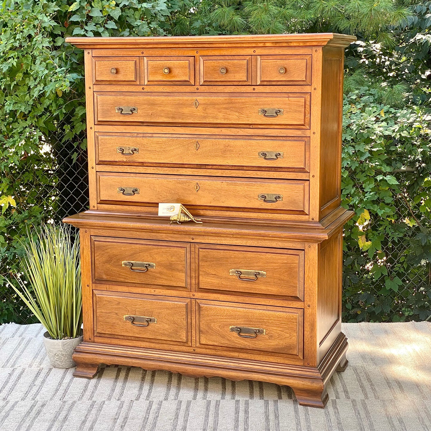 Vintage Thomasville Monterey 7 Drawer Highboy Dresser