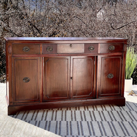 Vintage Mahogany Sideboard Buffet