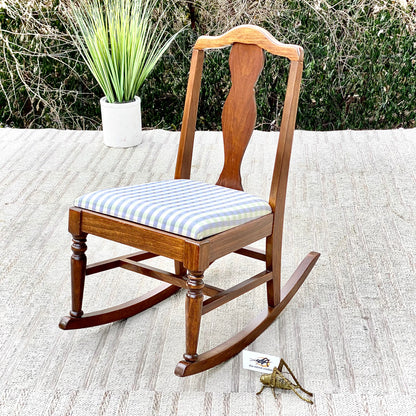 Vintage Wooden Children’s Rocking Chair