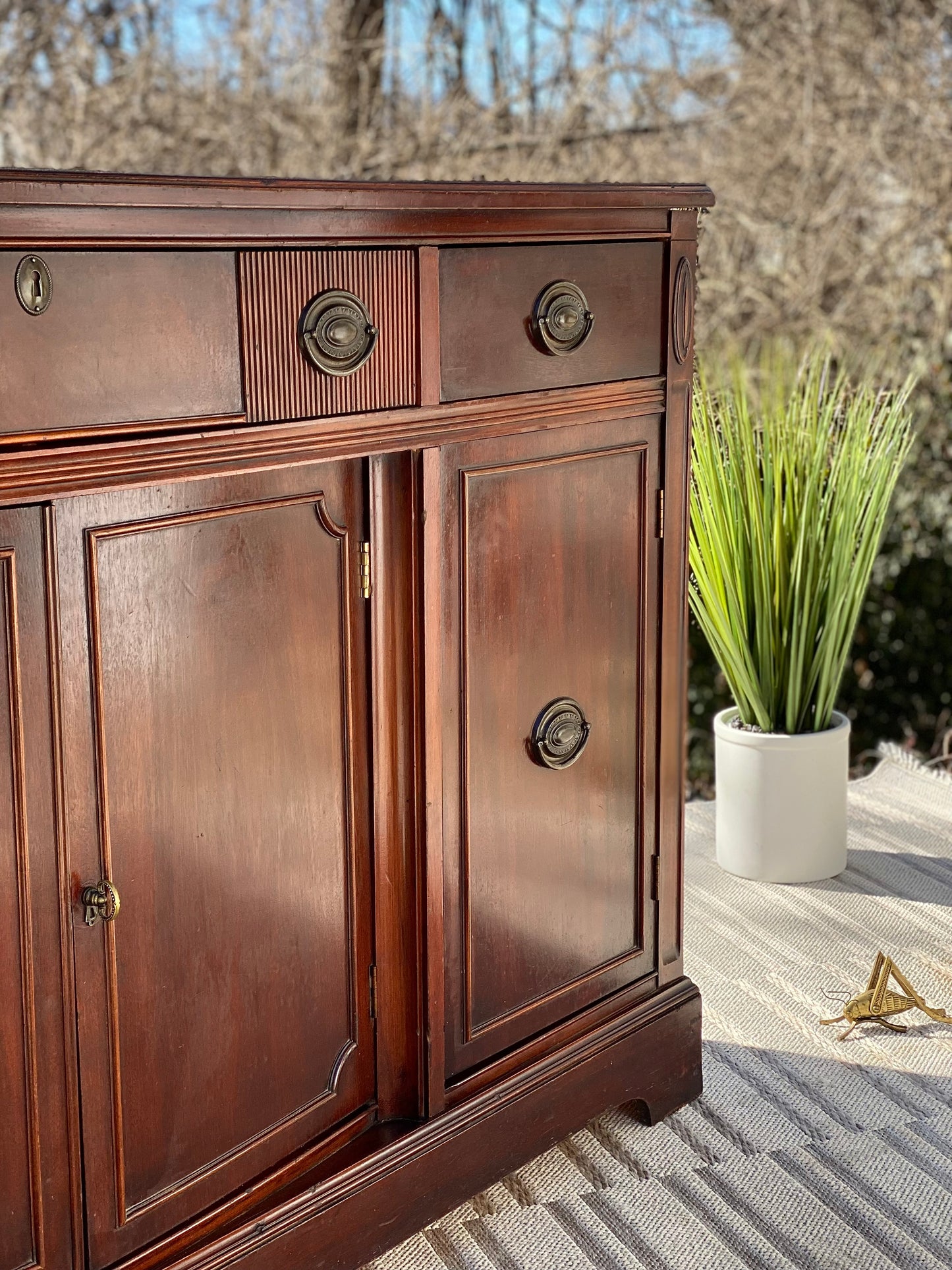 Vintage Mahogany Sideboard Buffet