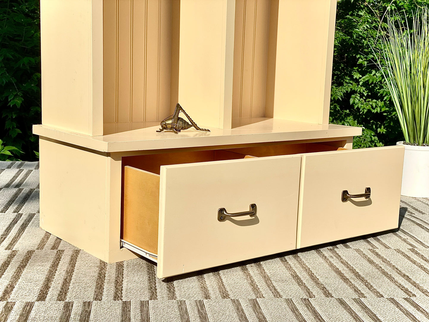 Custom Wooden Double Hall Bench