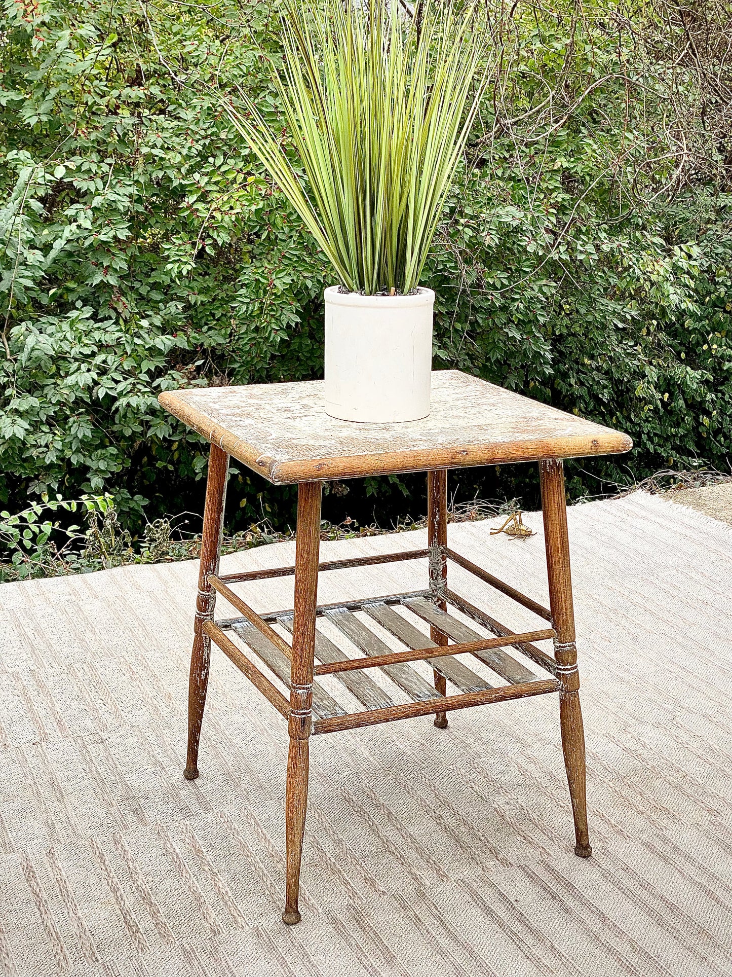 Antique Wooden Plant Stand