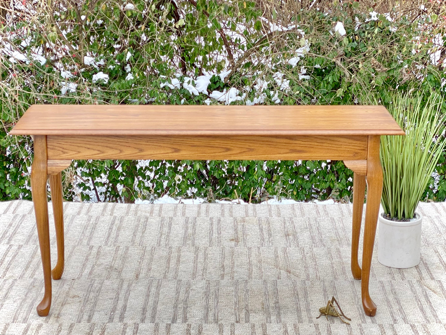 Nice Wooden Oak Hallway Sofa Table