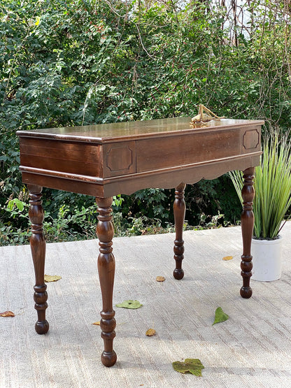 Vintage Wooden Secretary Hall Table