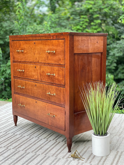 Vintage Solid Cherry 4 Drawer Dresser