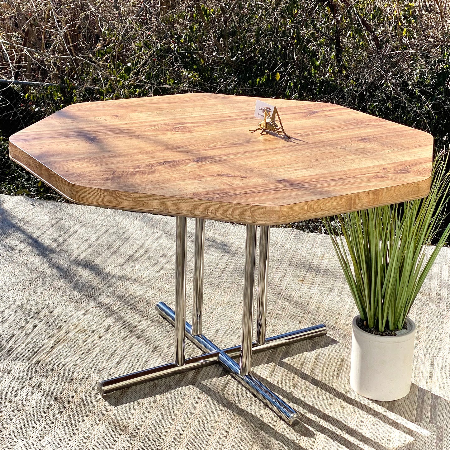 Vintage MCM Chromcraft Octagon Table