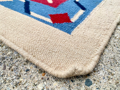 Large Native American Colorful Woven Area Rug