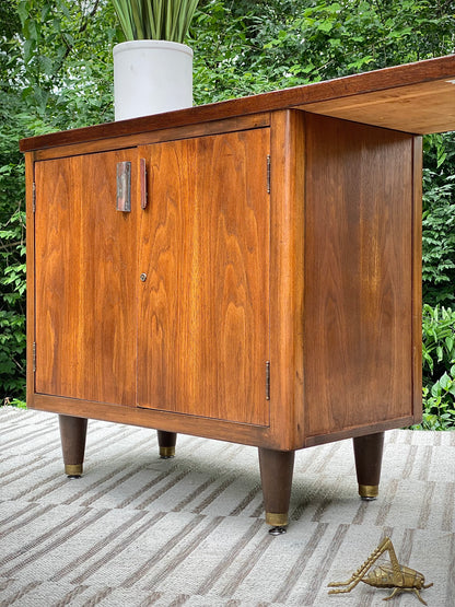 Vintage MCM Walnut Credenza