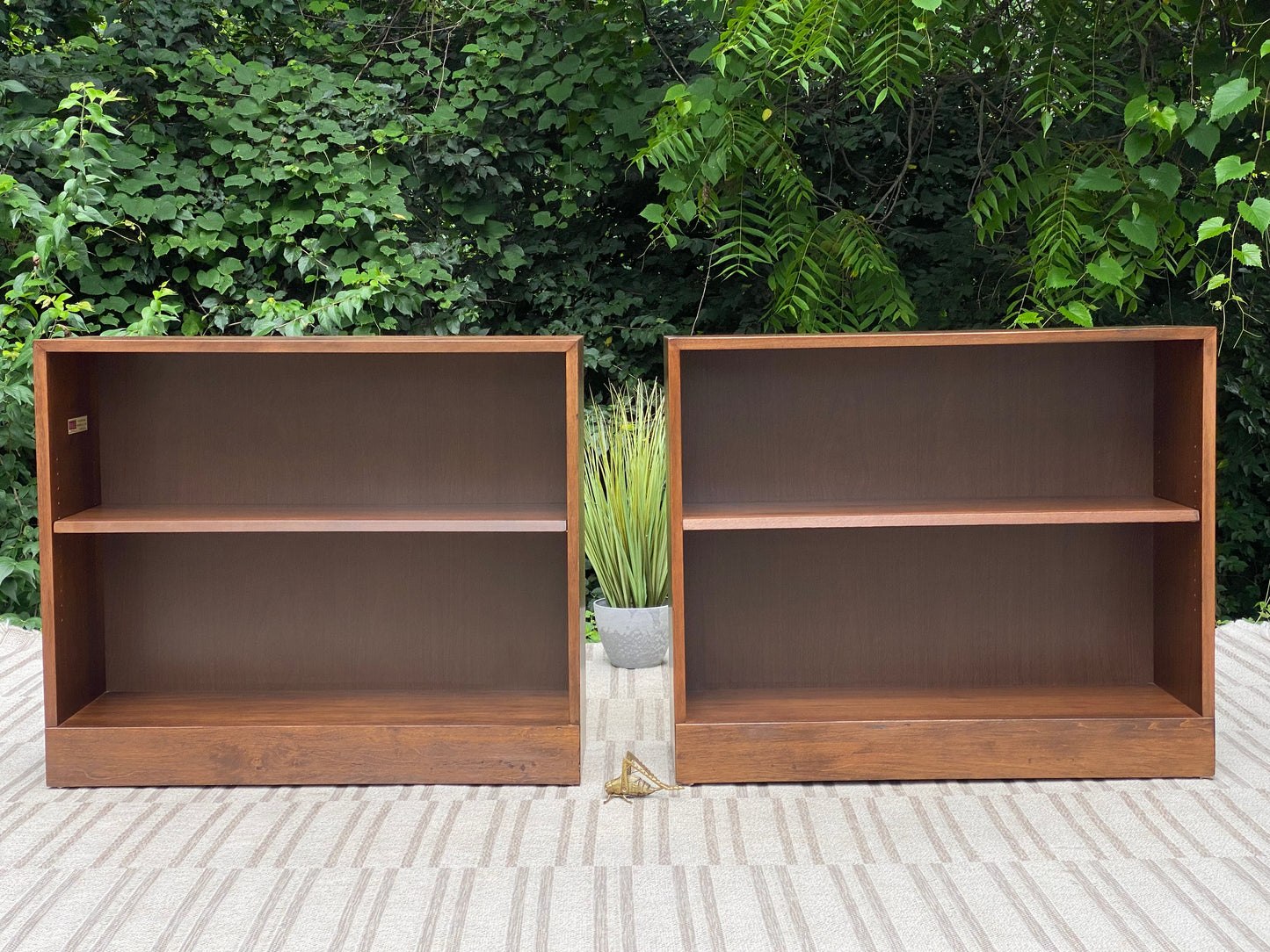 Pair of Vintage Wooden Hale Bookshelves
