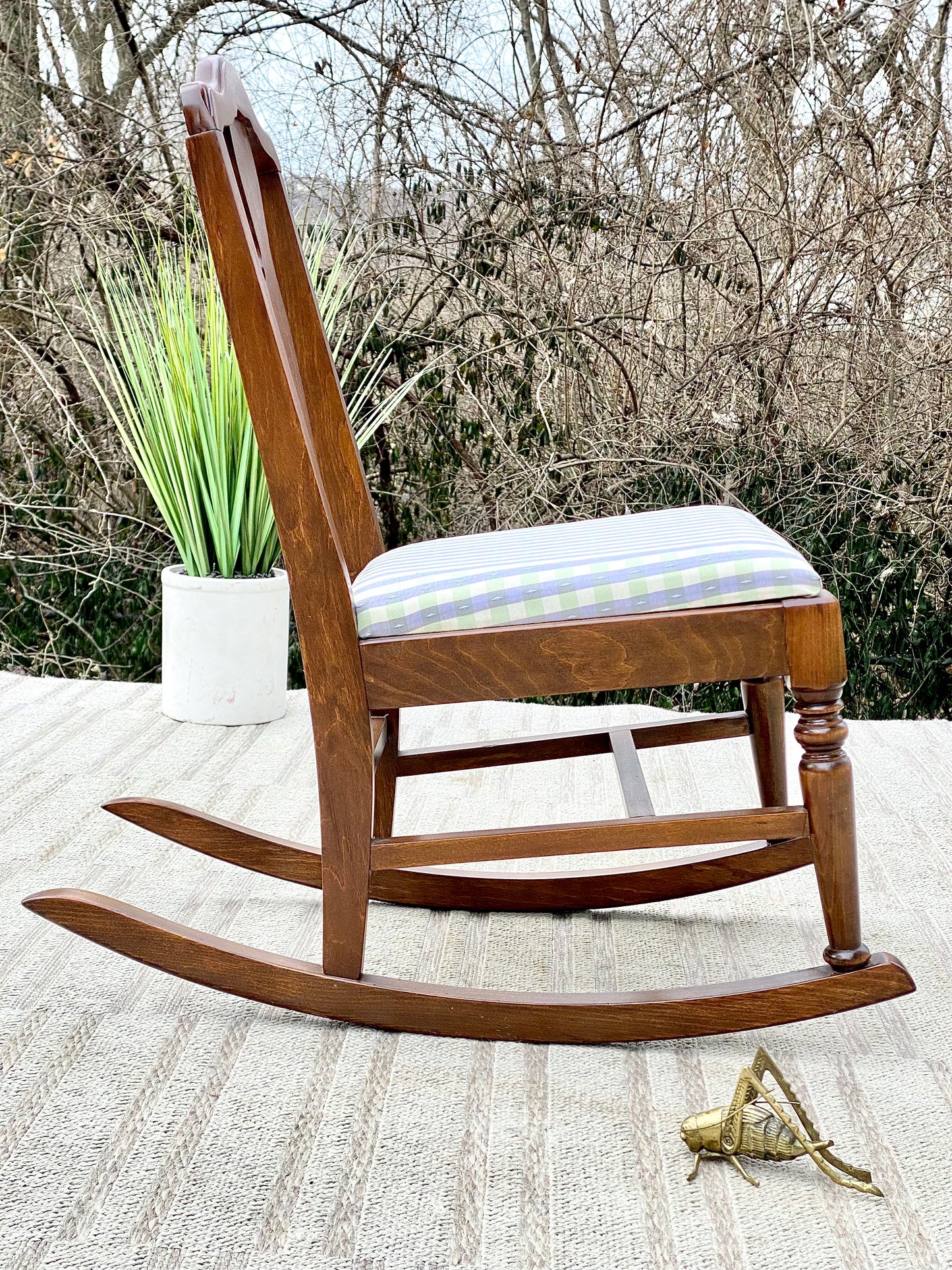 Vintage Wooden Children’s Rocking Chair