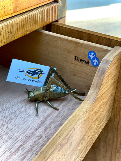 Vintage Drexel Wooden Lighted Hutch