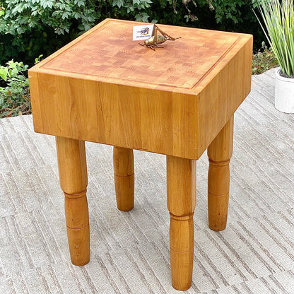 Vintage Wooden Butcher Block